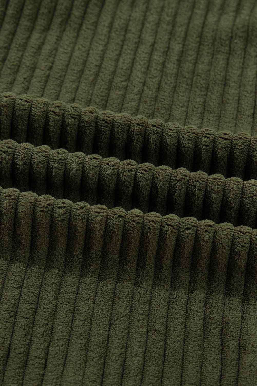 Jungle Green Ribbed Fleece Plaid Print Patchwork Button Up Jacket c27995a0d95b8c41