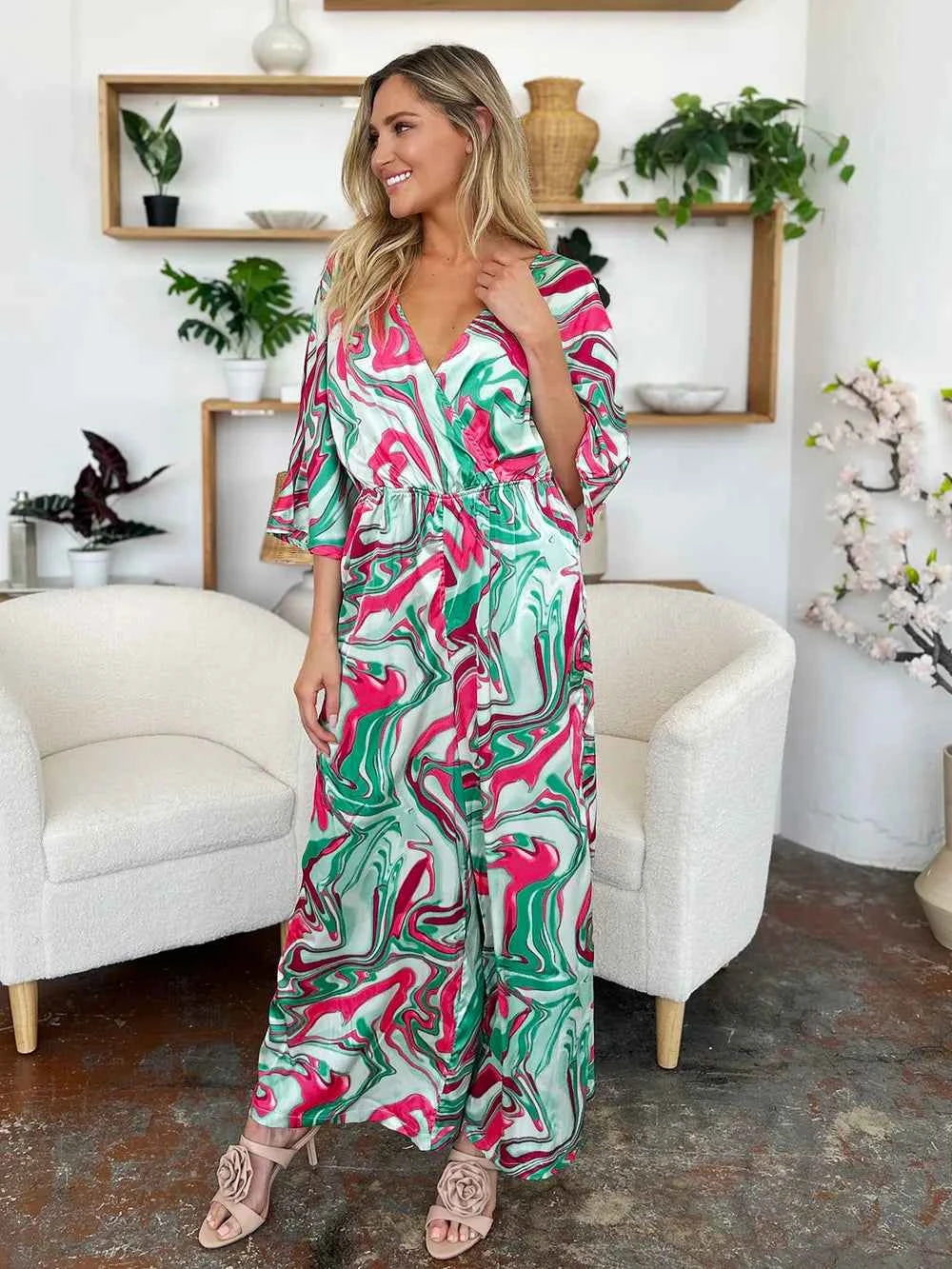 Double Take Full Size Half Sleeve Wide Leg Jumpsuit c5ca5e22-6c8a-4343-8d0a-38d2bebd076b-Max