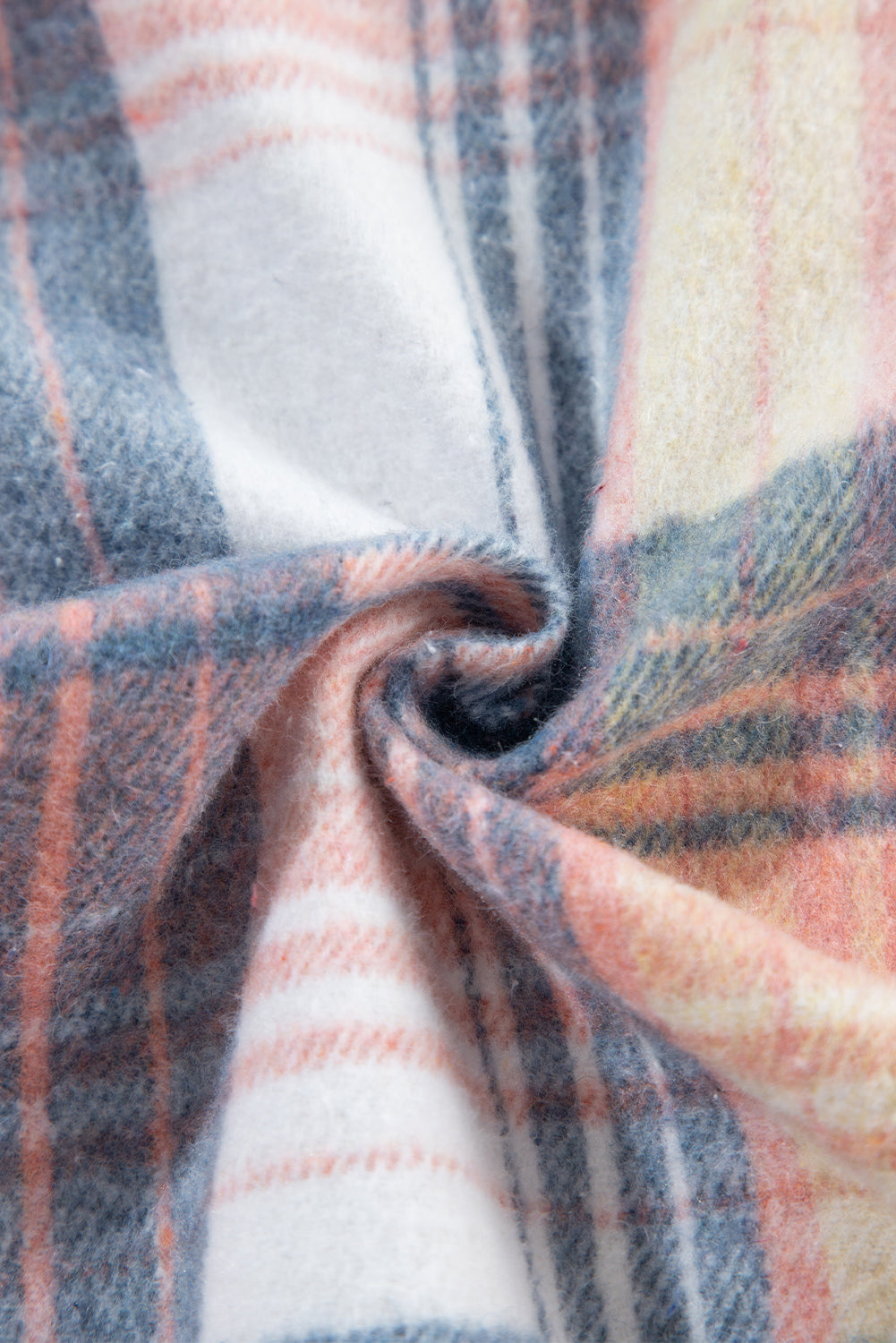 Cinnamon Plaid Corduroy Patchwork Pocket Loose Shacket c6ad6343f8403a78