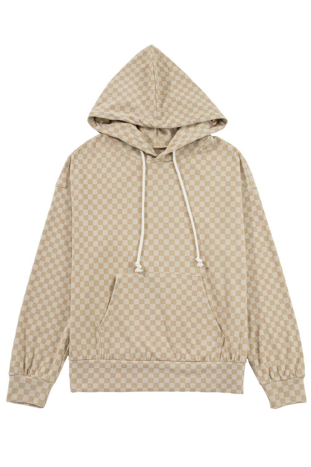 Green Checkered Kangaroo Pocket Hoodie c6f407c0535cb690