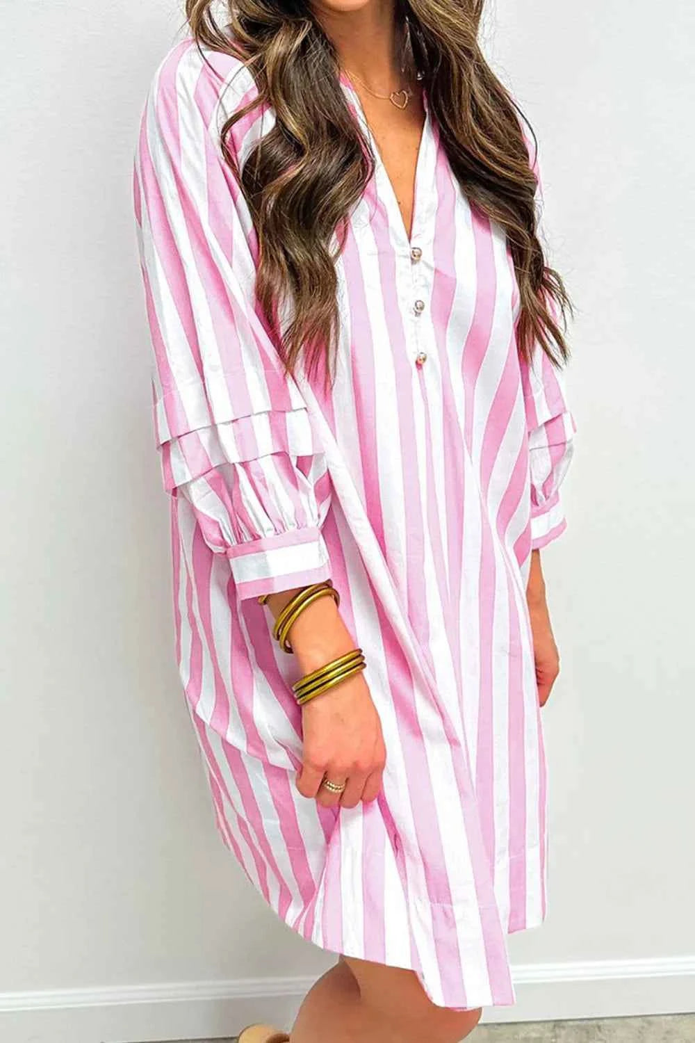 Striped Notched Mini Dress c7a895b6-6d87-42dd-a0ef-c0a80988b5ae-Max-Origin