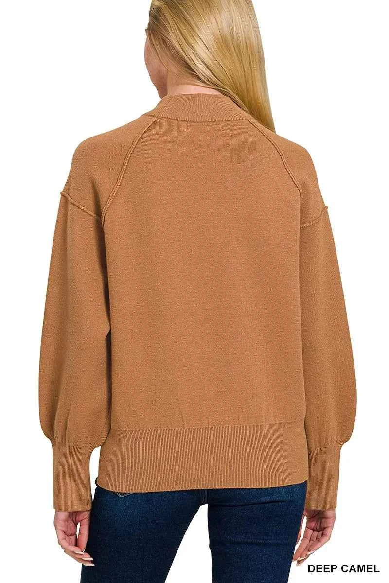 Zenana Viscose Mock Neck Exposed Seam Sweater c9a15933508e448588c3ce8bbce5d9f6-Max-Origin