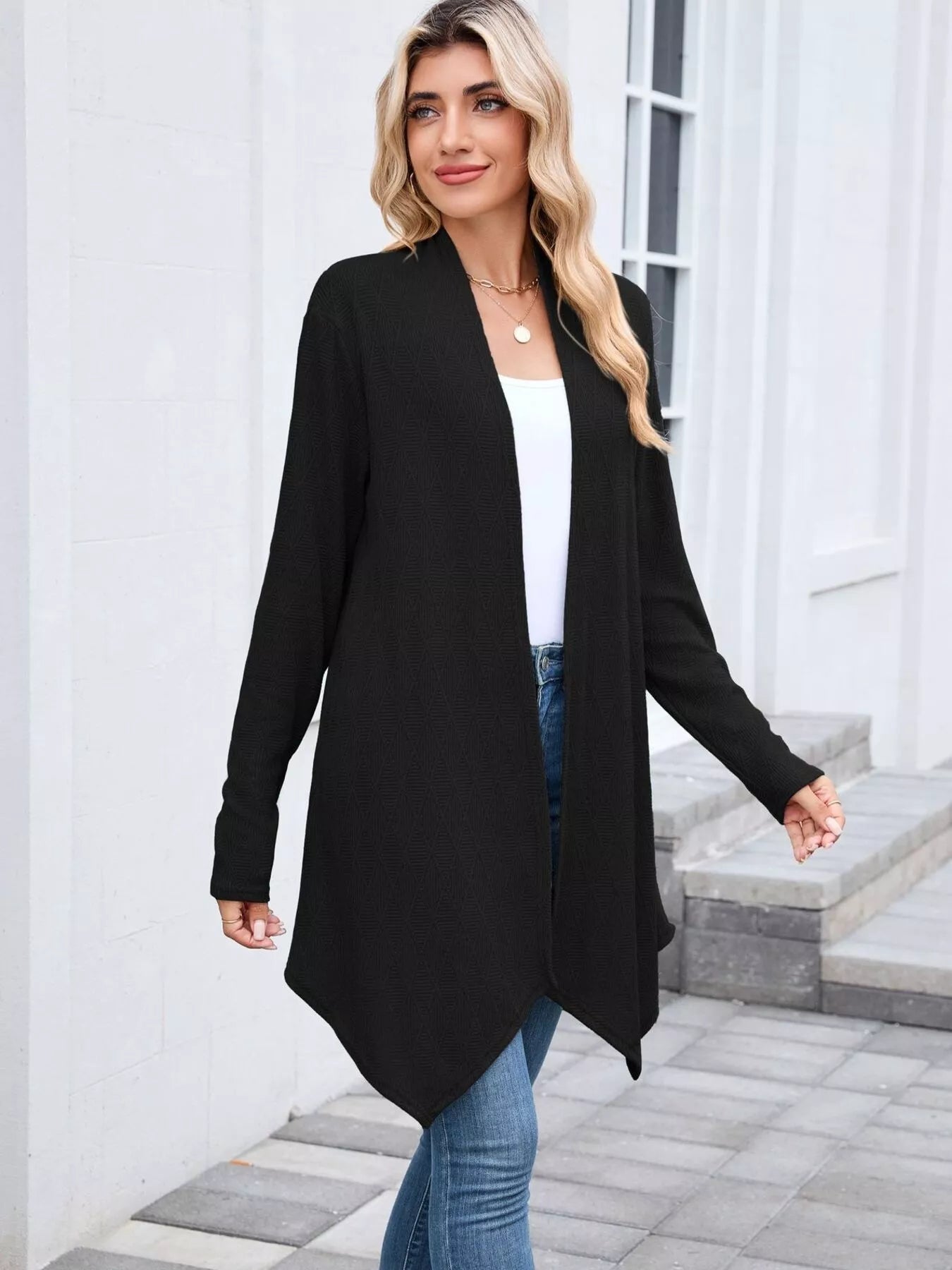 Open Front Long Cardigan ca12949a7b7543189a49f33173fdda06-Max-Origin
