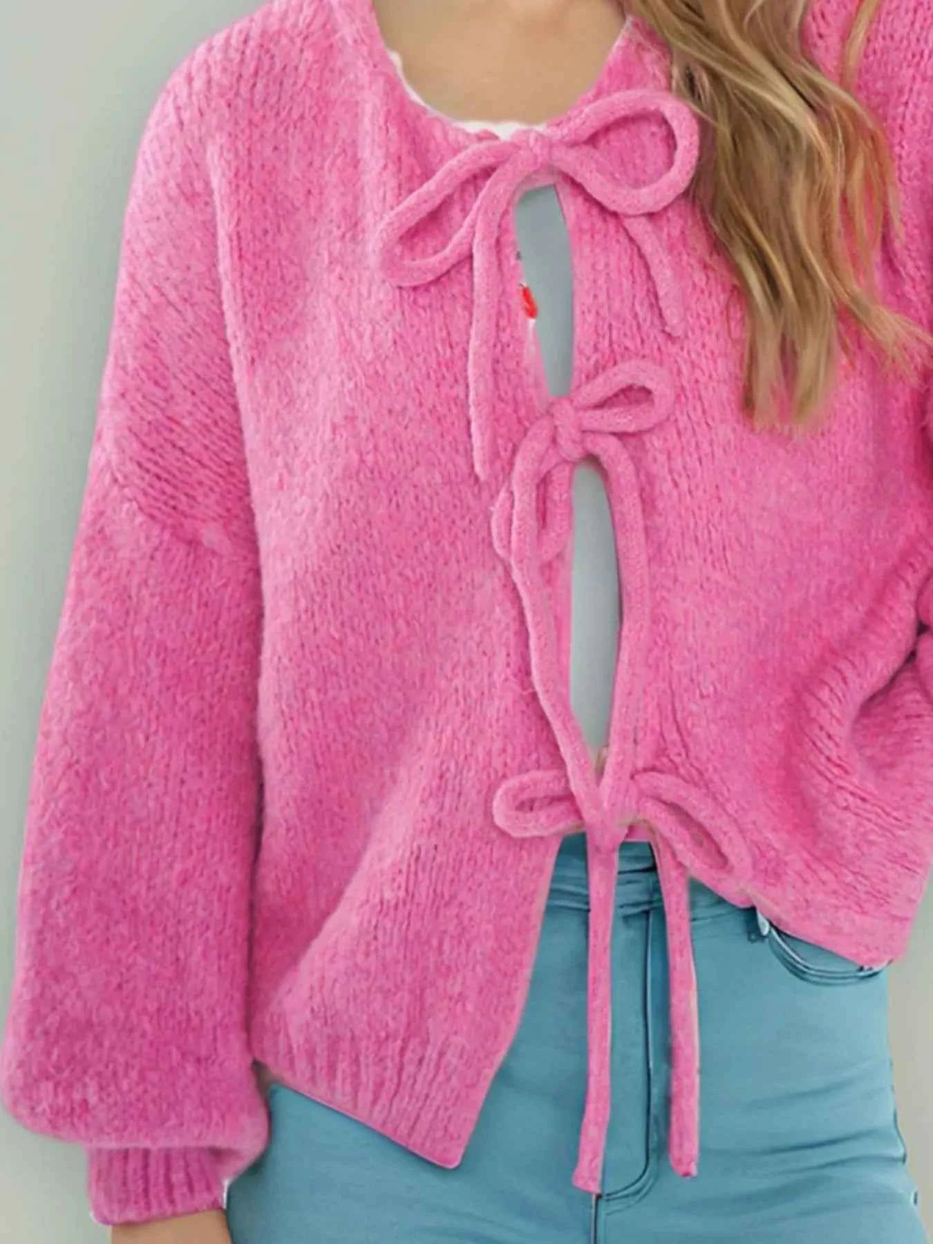 Cozy Bow-Tie Front Knit Cardigan cad4def7-eeab-4373-b320-a1d887c1a038-Max-Origin