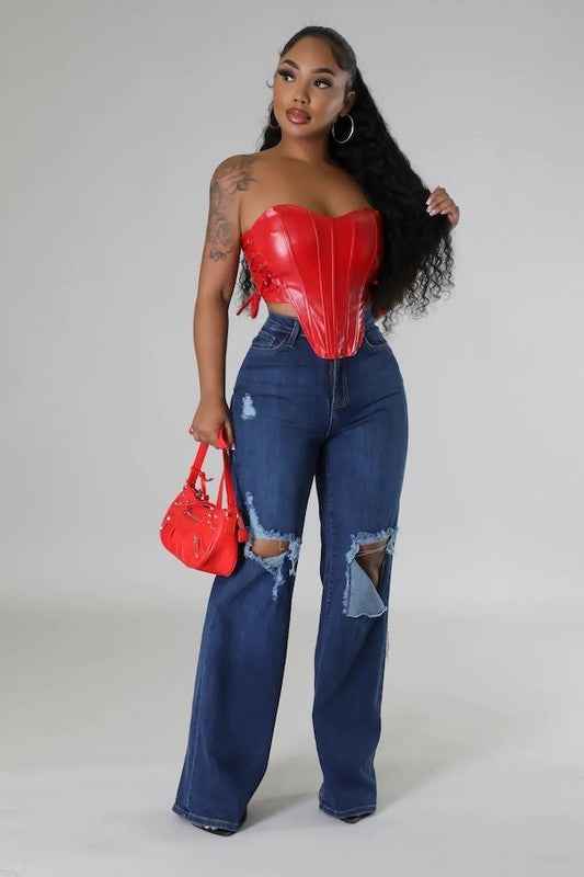 Jade Wide leg Jean Dark Wash dark blue cbd6e4cc-06aa-4f7d-b576-1b93372caa21