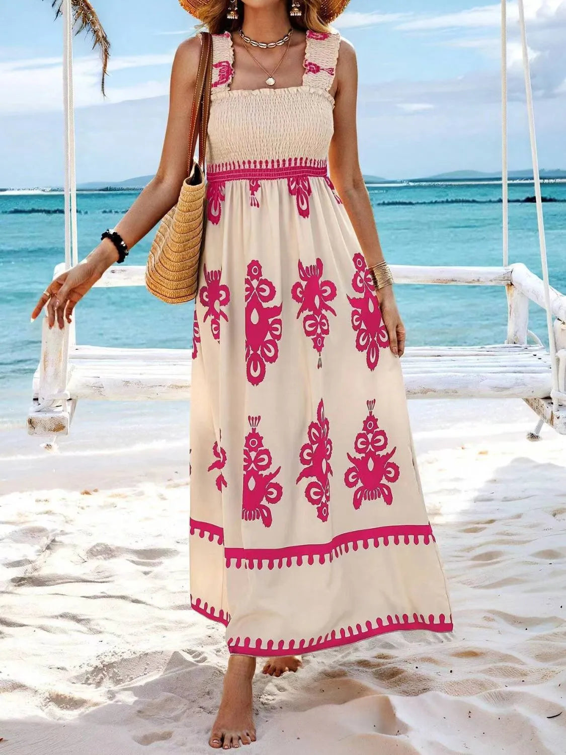 Smocked Printed Wide Strap Maxi Dress d15d956a-5617-42f6-afa0-91a576bb106a-Max-Origin