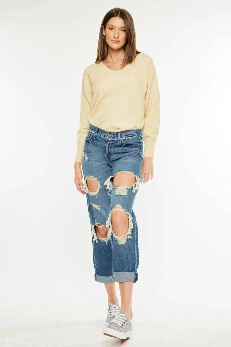 Kancan Distressed Mid Rise True Boyfriend Jeans d1d4e14a40624e15b813b547a7ba742f-Max-Origin