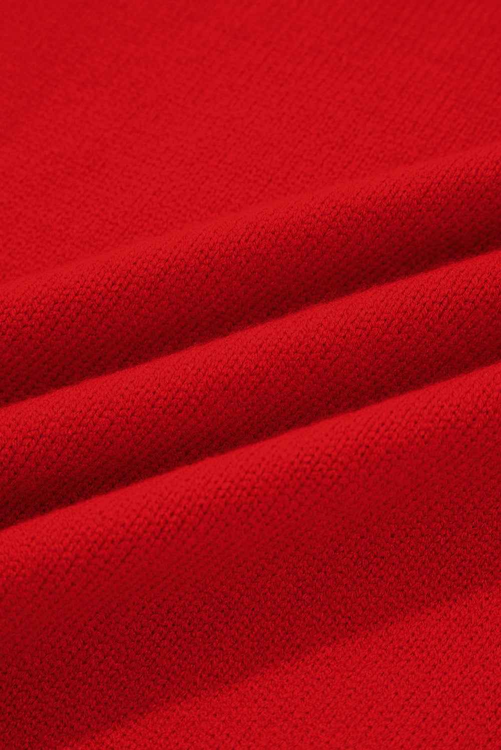 Fiery Red Merry Snowflake Pattern Christmas Turtleneck Sweater d259cc2af0c2069f