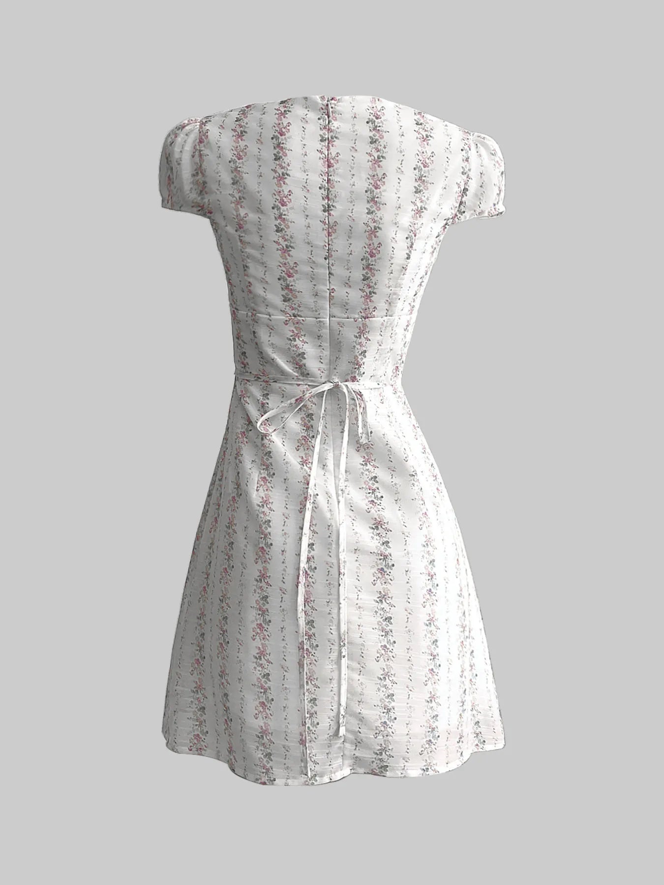 Floral Tie-Front Deep V-Neck Mini Dress d3fe72126d224d7487b25f4c04c6a76a-Max-Origin