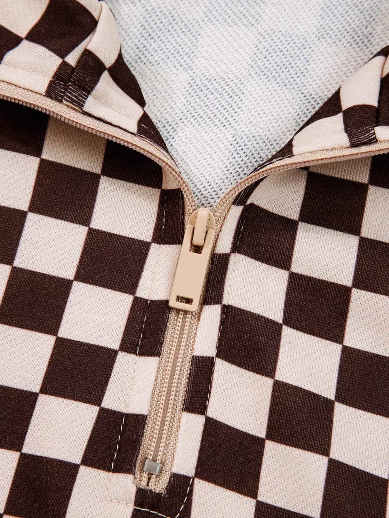 Checkered Drawstring Hoodie and Pants Set d462f11859894a51b7aaa55e9b08baf7-Max-Origin