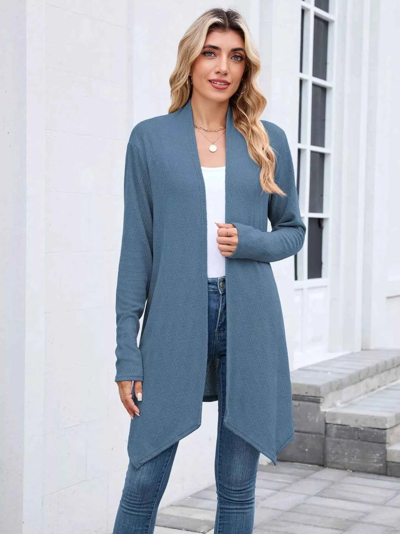 Open Front Long Cardigan d51ebc5c328d421187454f8c5b950d9d-Max-Origin