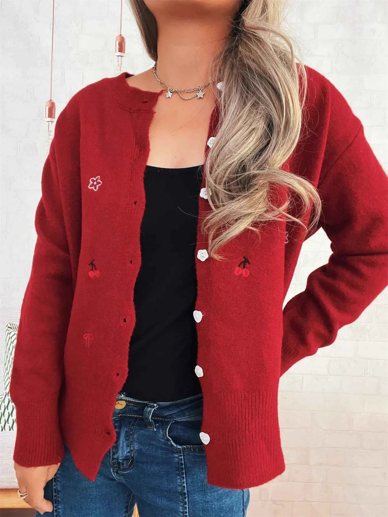 Ribbed Button-Front Knit Cardigan d56c5b824dee4430be61dfe1ae40a5cb-Max-Origin