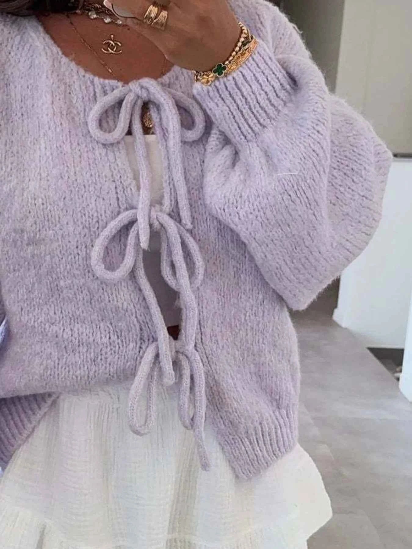 Cozy Bow-Tie Front Knit Cardigan d88b4c30-6d42-4d4d-8e9f-de0d8d2ba793-Max-Origin