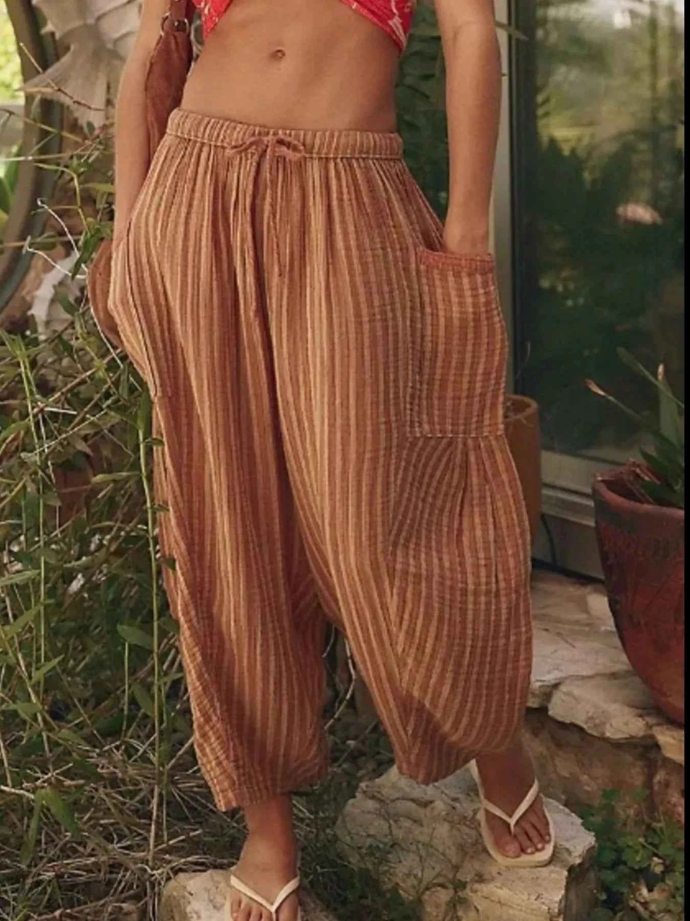 Full Size Striped Wide Leg Casual Pants Plus Size d9a8496d-5177-4a9f-9e3b-de41e21c6570-Max-Origin