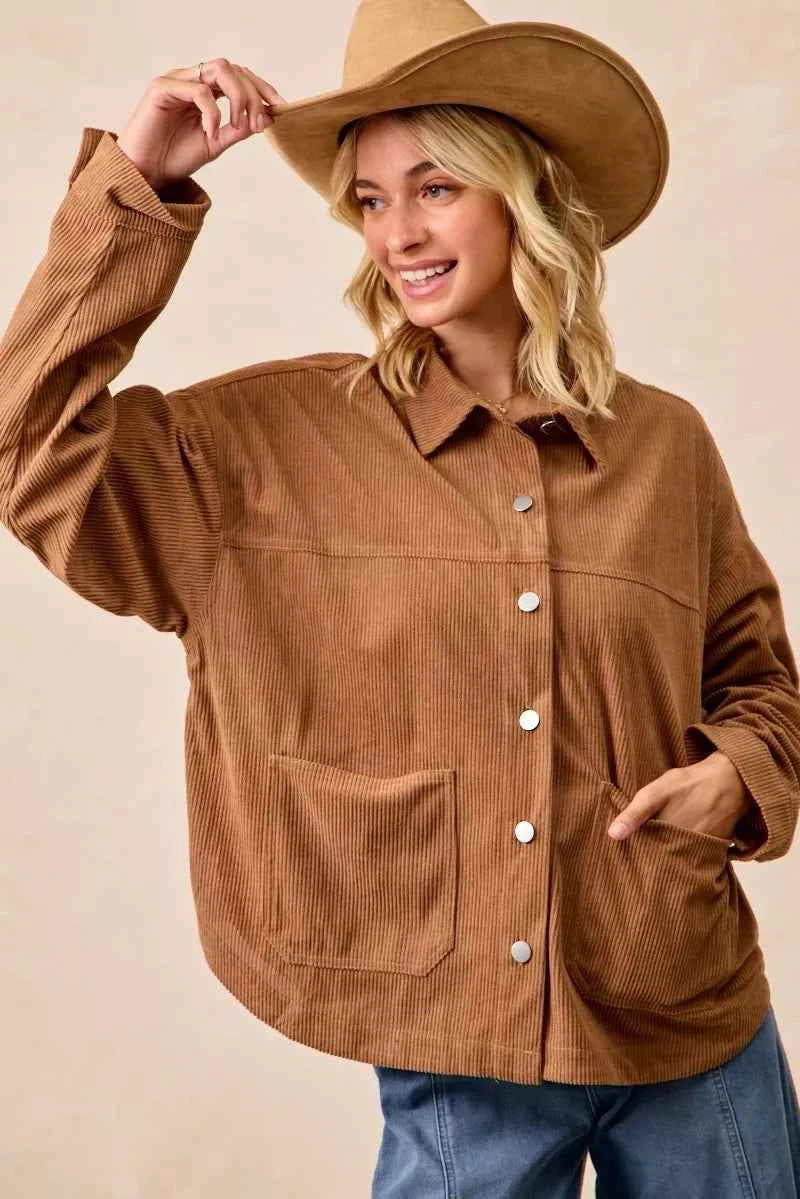 BiBi Corduroy Relaxed Fit Shacket with Back Pleat dd0fa2092e1a4744bf25aa9f0222902c-Max-Origin