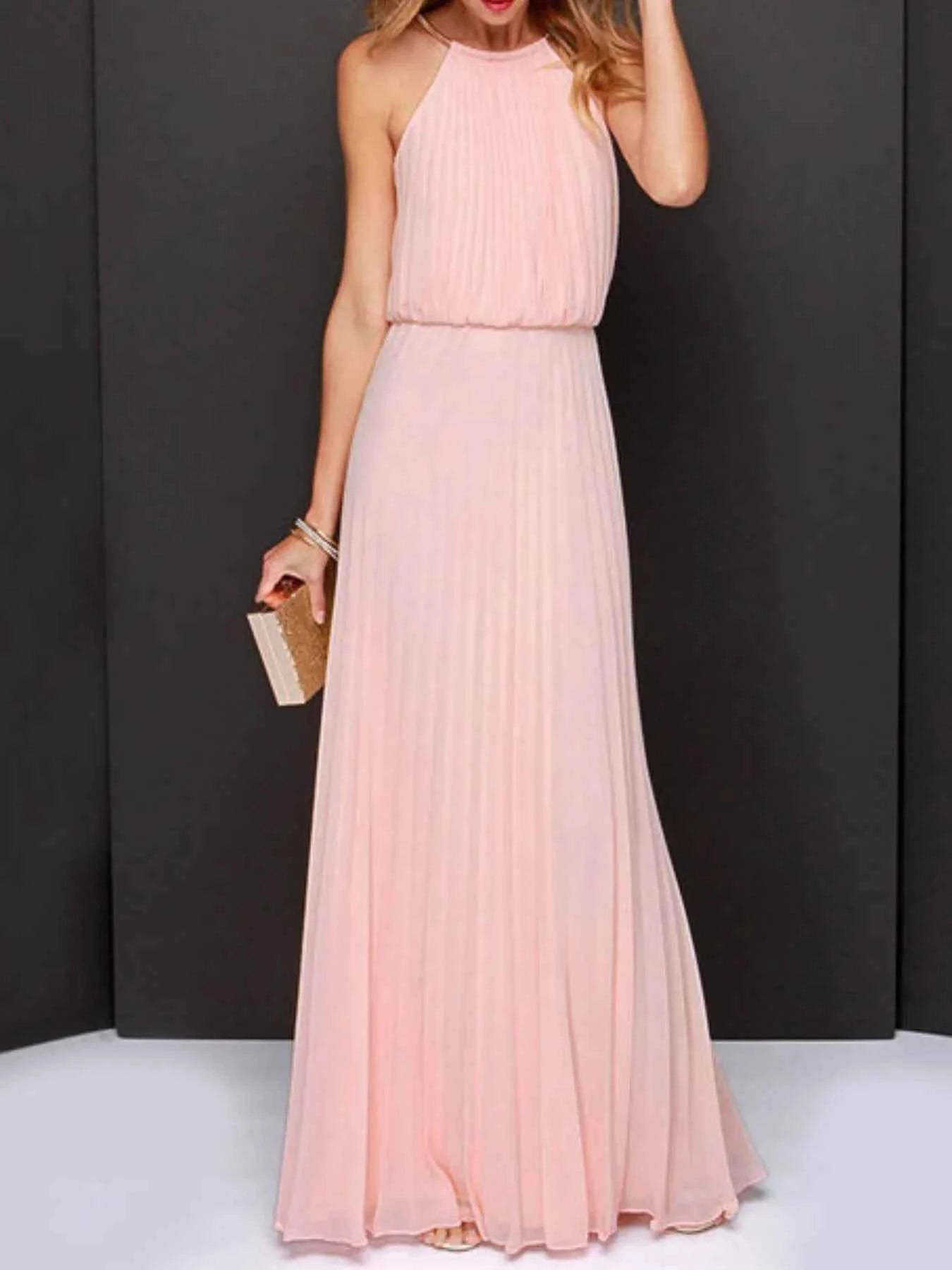 Pleated Sleeveless Maxi Tank Dress Blush Pink df13f0f2-bfbe-4630-ad83-9fefea4799e2-Max-Origin