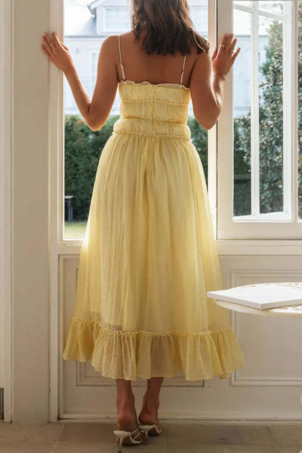 Frill Tied Front Midi Cami Dress e0b881a5-0064-40a7-8ac0-274f08df0063-Max-Origin