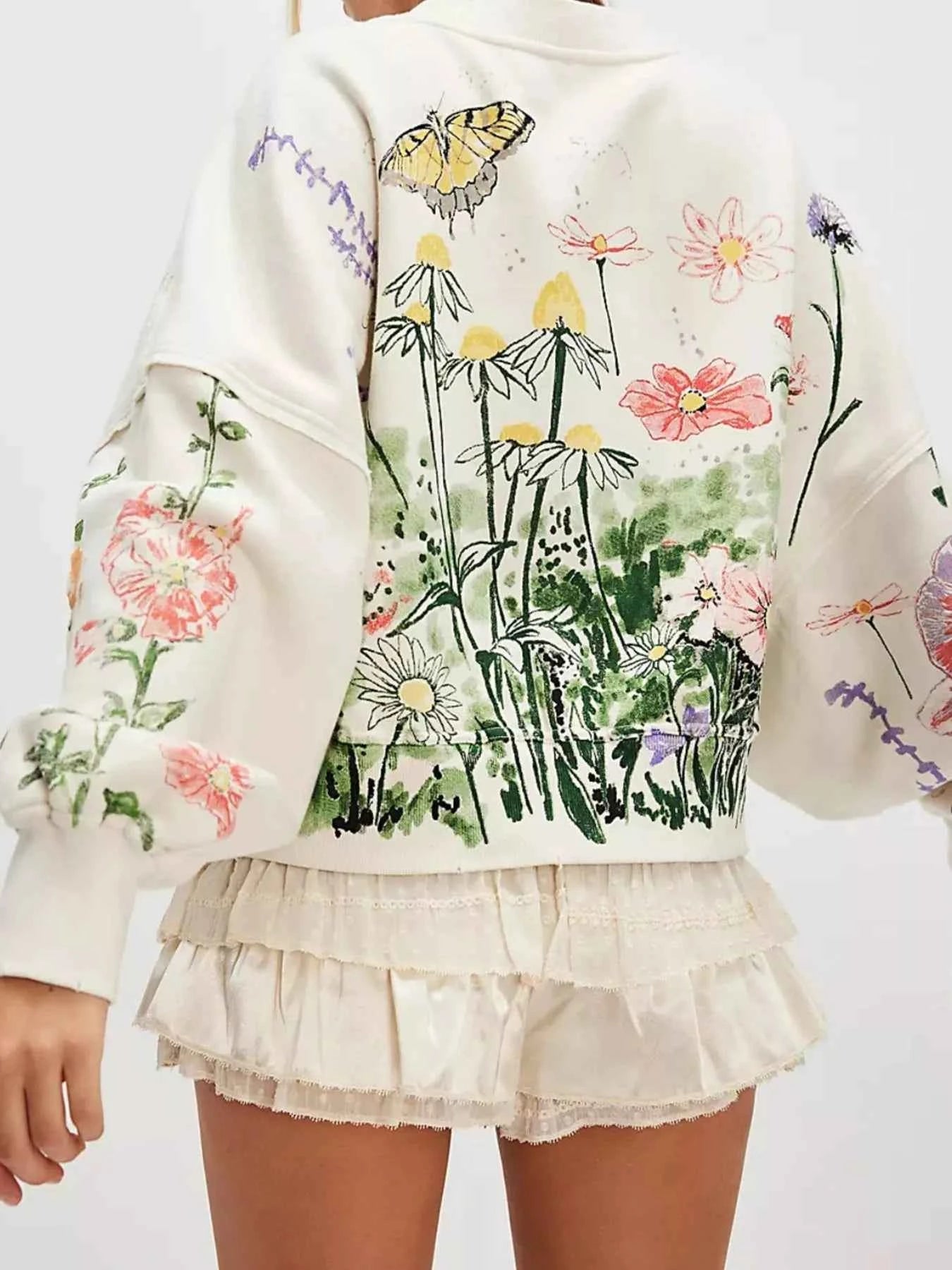 Printed Round Neck Dropped Shoulder Sweatshirt e1772239-22bd-4bc4-9e98-f76e4b1a5ae0-Max-Origin