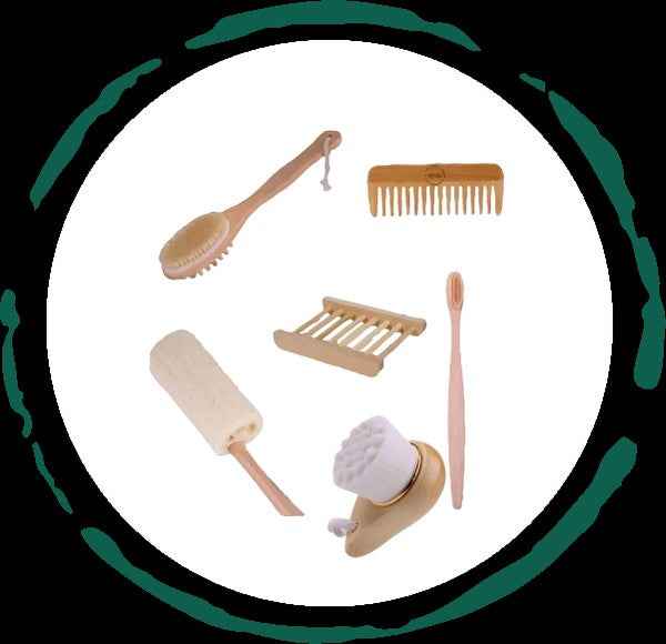 Zero-Waste Bath Accessories Bundle As Shown One Size e235ad22-55dd-4bd8-bc68-e19027656e24