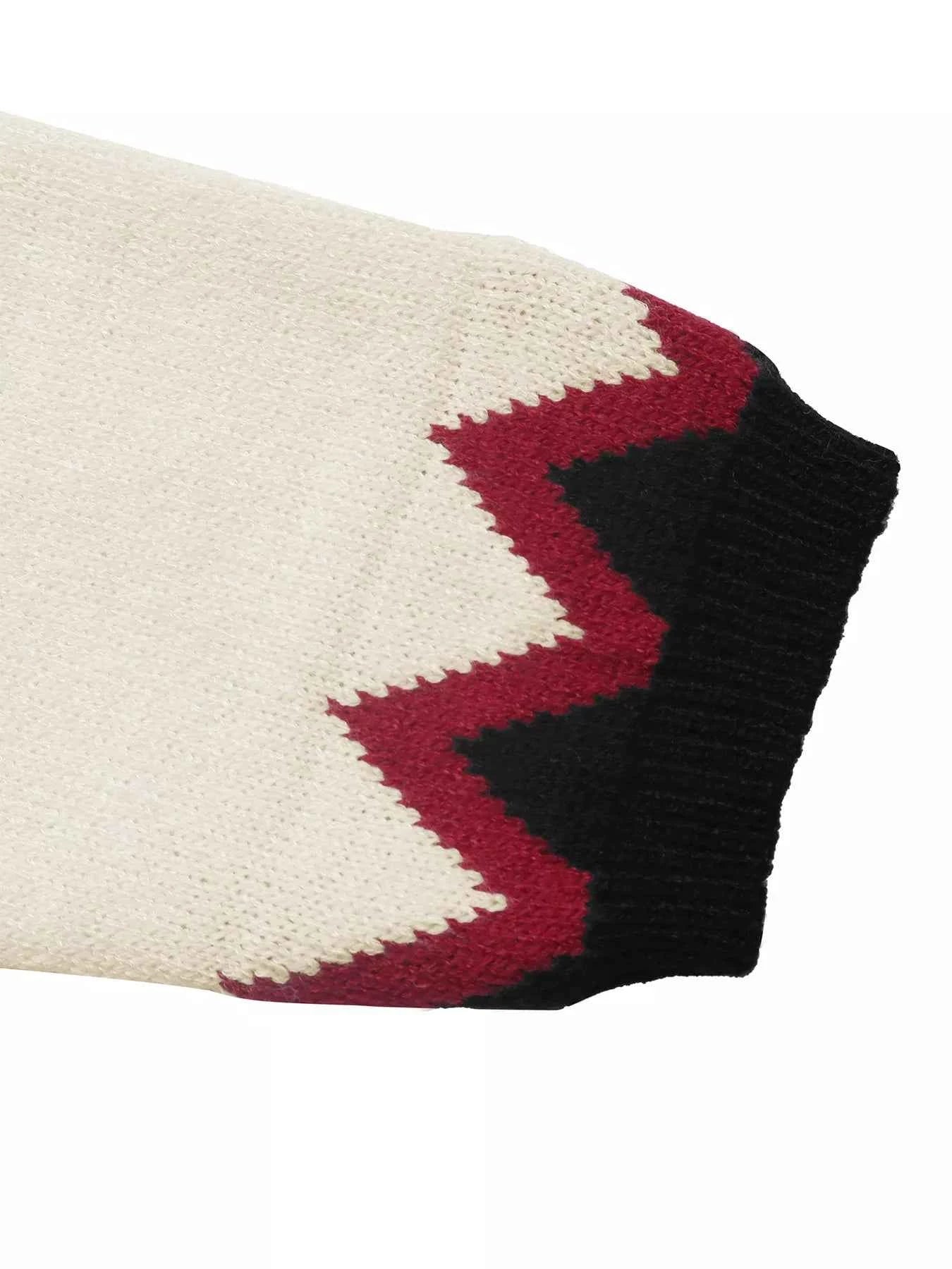 Chevron Pattern Long Sleeve Sweater e26c13625dcd46fab05c83934a958308-Max-Origin