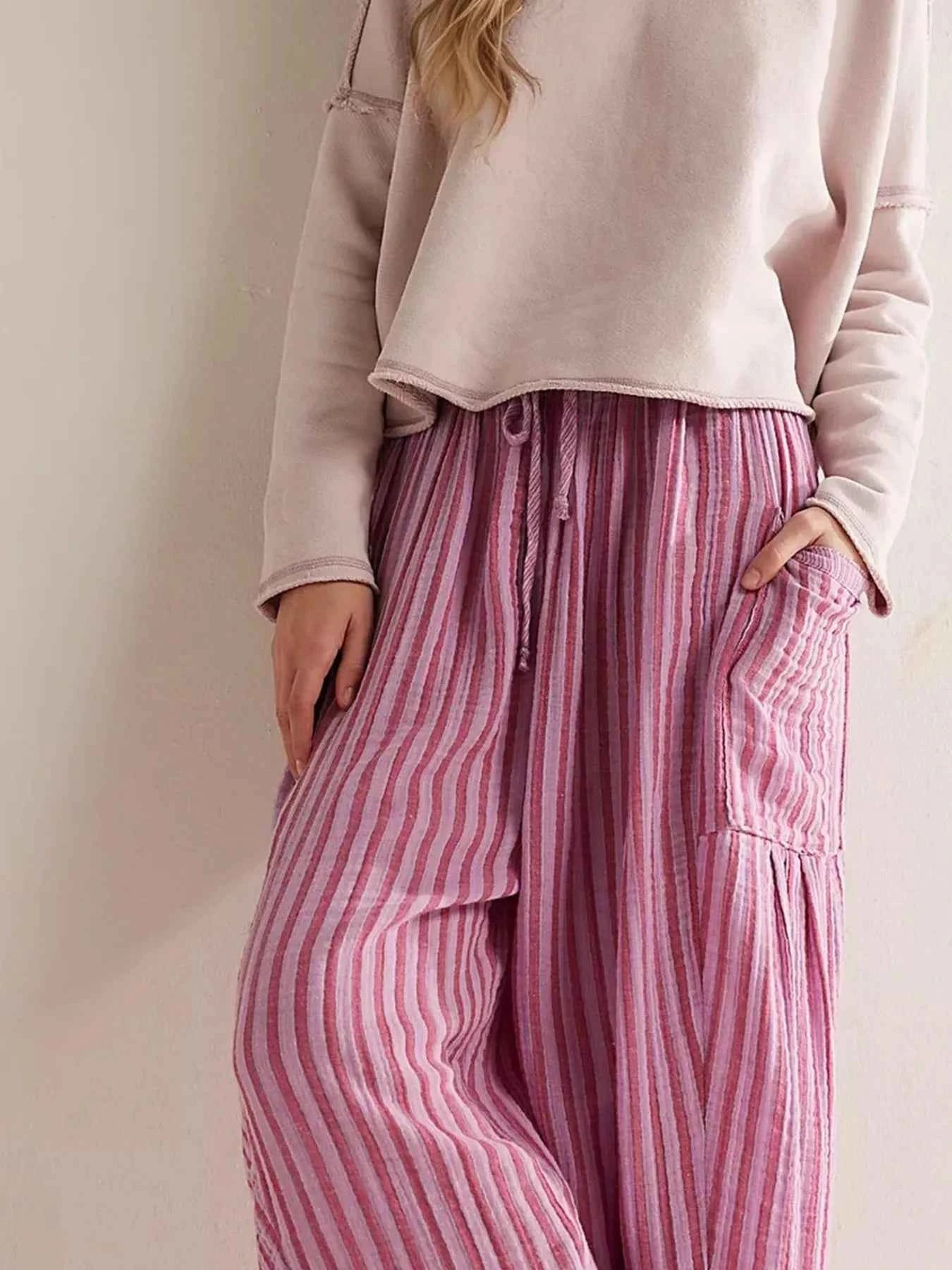 Full Size Striped Wide Leg Casual Pants Plus Size e43edb14e32749af8b4541fa4aa792b6-Max-Origin