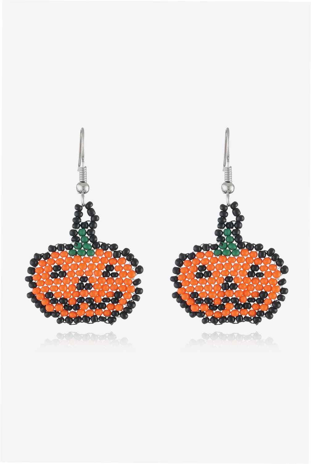 Halloween Theme Earrings Orange Pumpkin One Size e4fc461912724672a0de98c276864713-Max