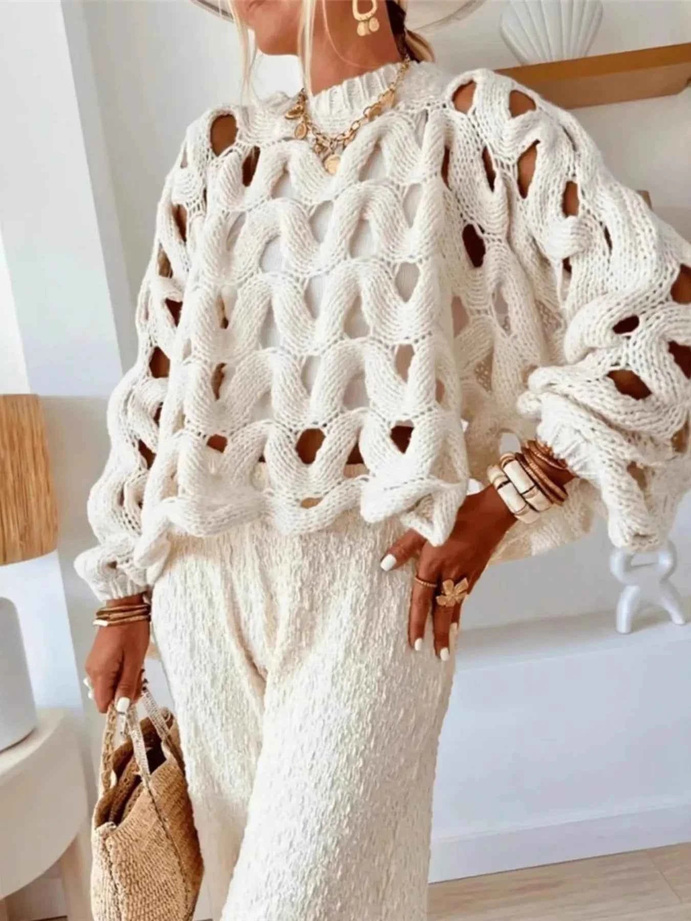 Chunky Cable Knit Hollow Out Sweater e5e64820a8b54b2382b97c82a85f1d40-Max-Origin