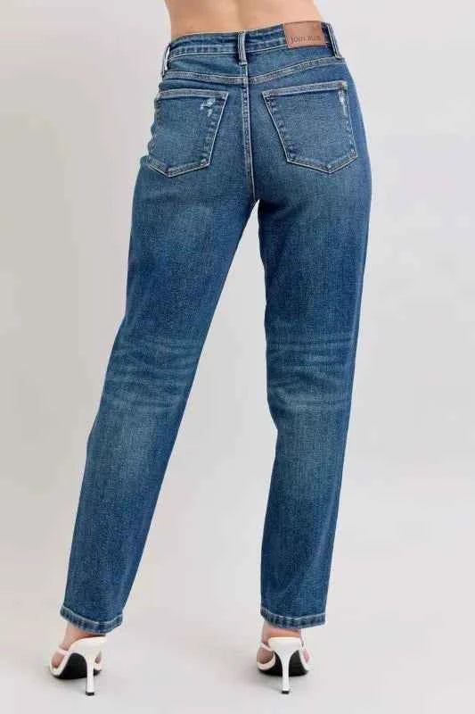 Judy Blue Full Size High Waisted Rigid Magic Non-destroy Straight Leg Jeans Plus Size e62a3b07-ad9b-4ca6-820d-c8275785ef46-Max-Origin
