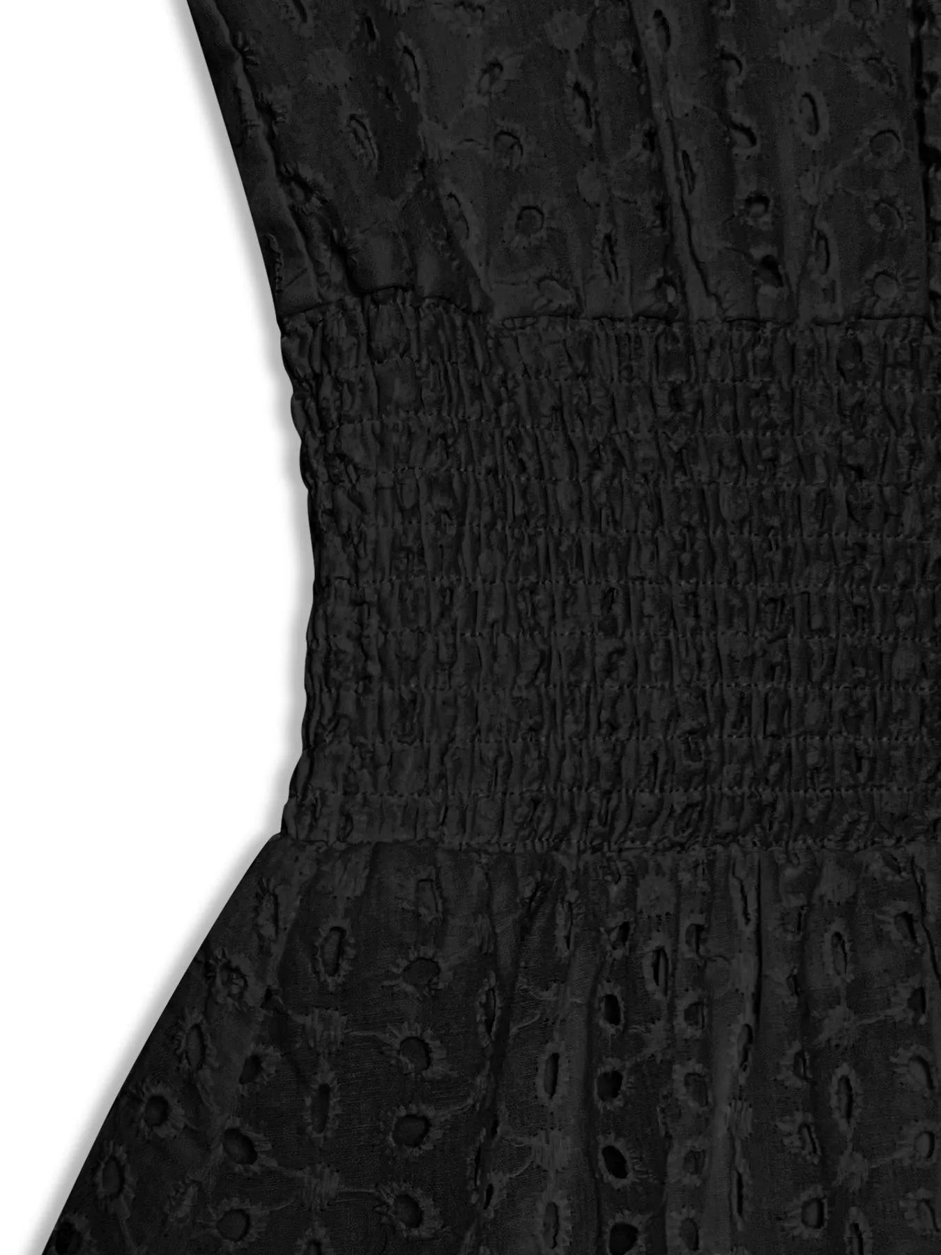 Eyelet Ruffled Cap Sleeve Mini Dress e6523f7009014ab09c7a2851669aa2d3-Max-Origin