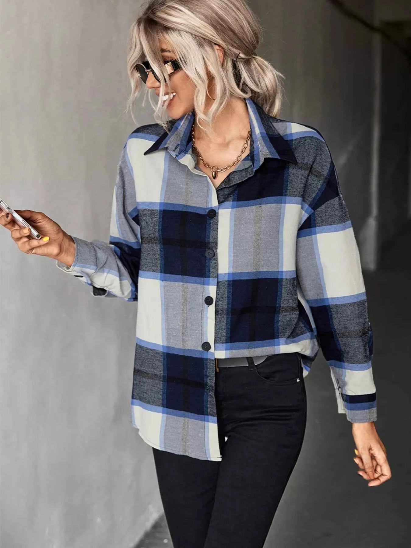 Plaid Button-Down Long Sleeve Shirt e7c94ae9-7ab4-43a7-a95b-d278fc28d701-Max-Origin