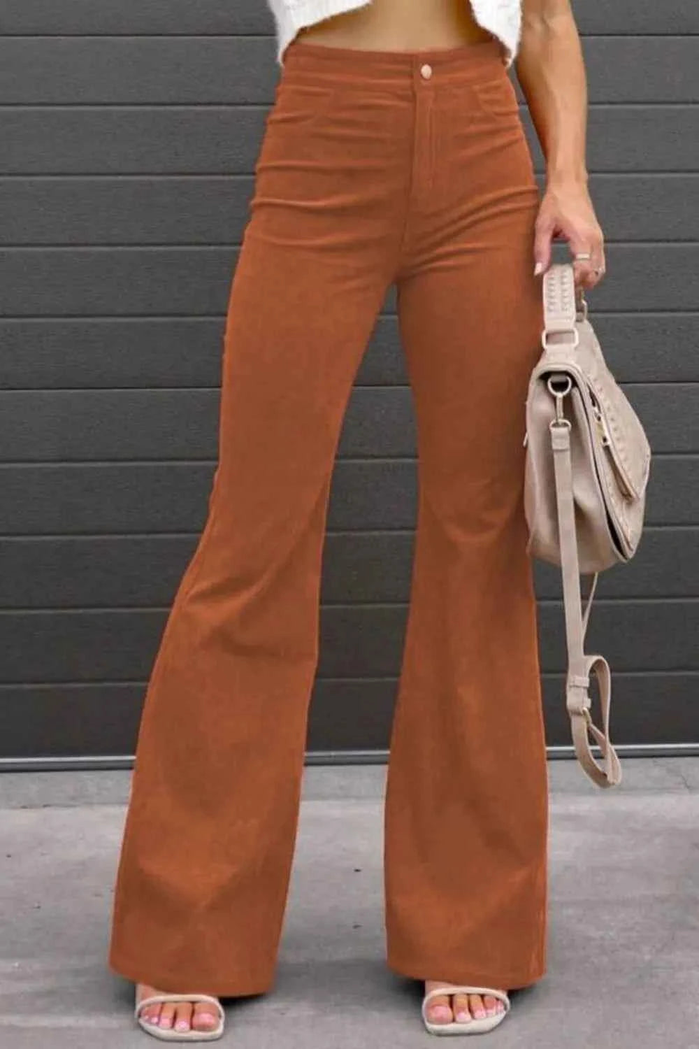 Full Size Hight Waist Bootcut Pants Plus Size Orange ea6d74b0-9a97-4c99-a6aa-e92aa45c2720-Max-Origin