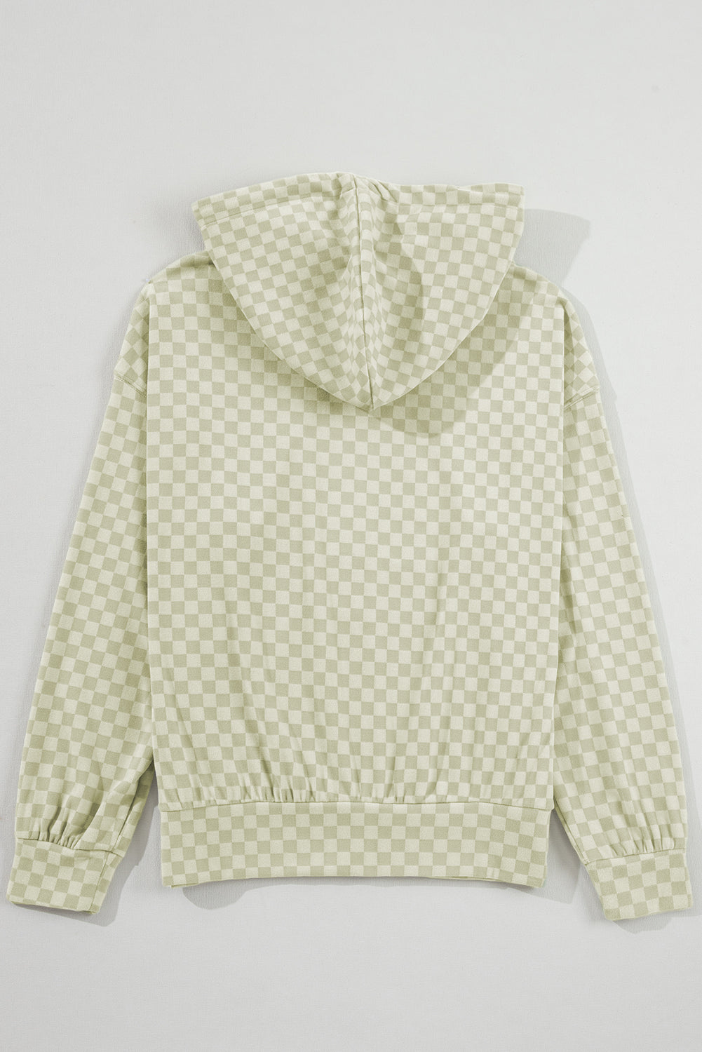 Green Checkered Kangaroo Pocket Hoodie eed170eaed38b22f