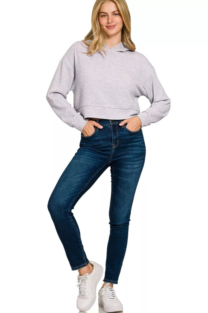 Zenana Drop Shoulder Ribbed Crop Hoodie efffc1cadba04deb851b6edb6a19f022-Max-Origin