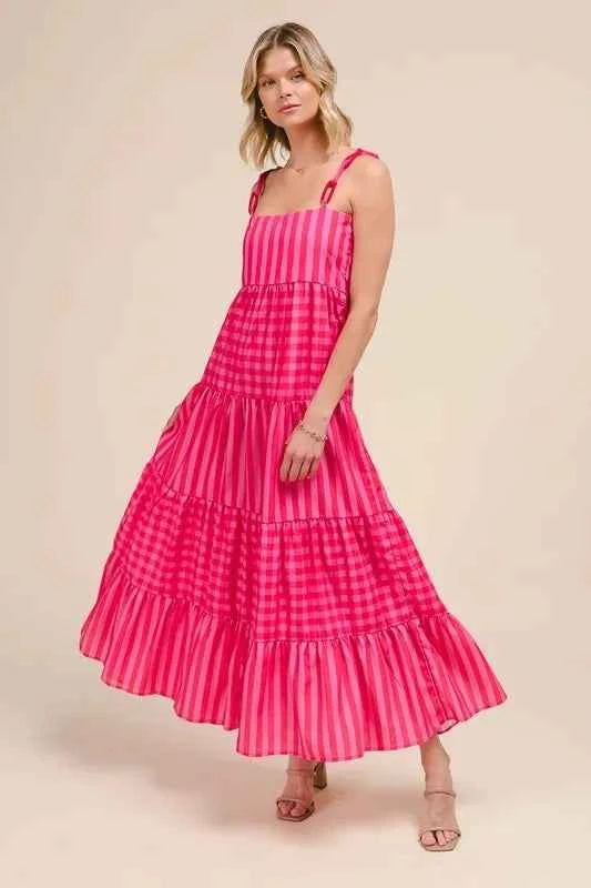 SO ME Stripe Tiered Maxi Dress with Colorful Chain Strap f160b013a7434bc1aa7e92b86b22ca5f-Max-Origin