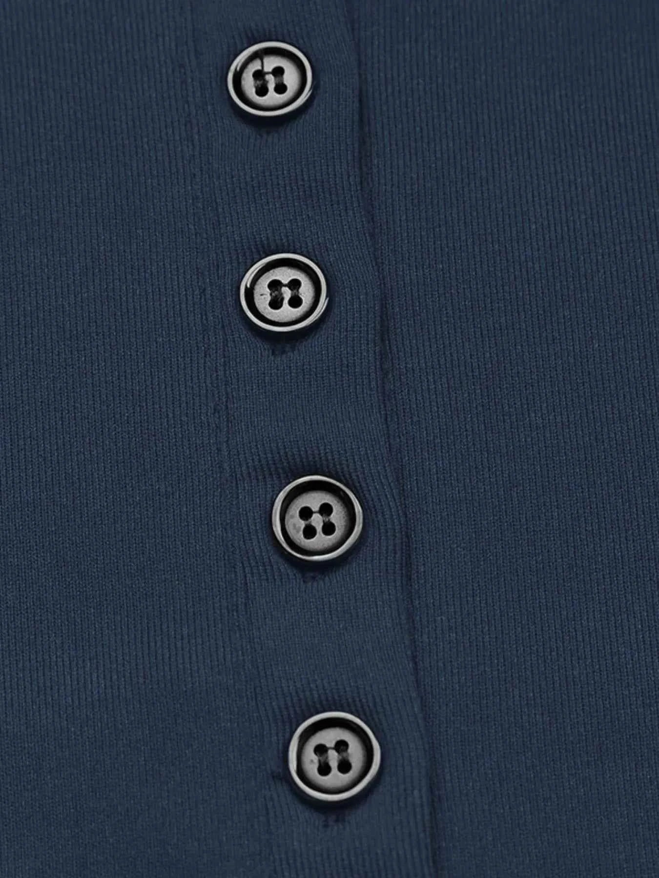 Long Sleeve Button Front Fitted T-Shirt f1db8c73-27a4-4cd9-a50f-f2fea0515e13-Max-Origin