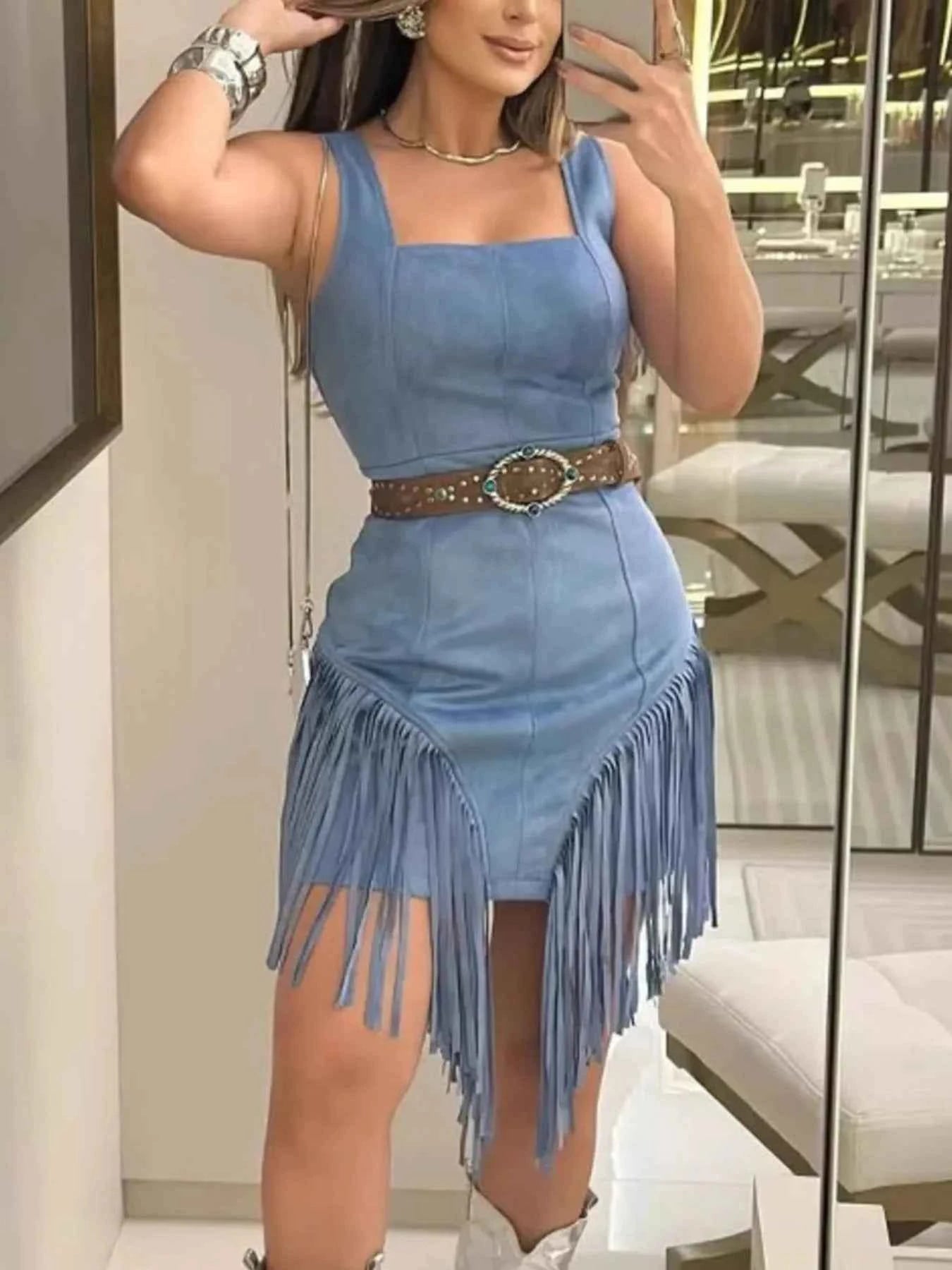 Fringe Square Neck Bodycon Mini Dress f1de1675-cc5c-4167-a9b5-570ff0af6f17-Max-Origin