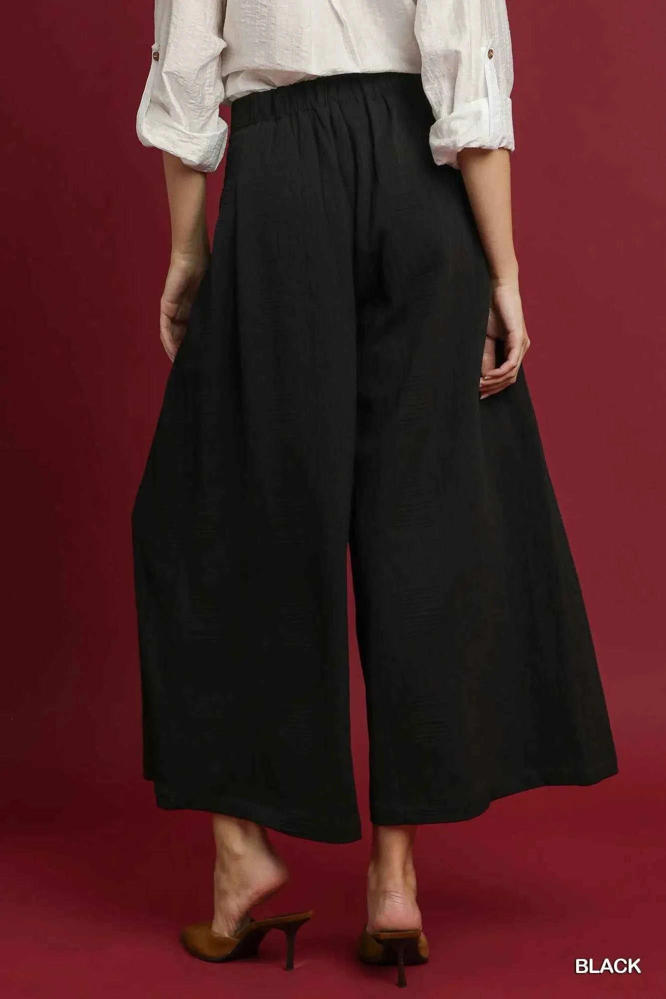 Umgee Elastic Waist Wide Leg Pants f2ba1d6d-f601-4f7f-b1c5-656e3542c9f3-Max-Origin