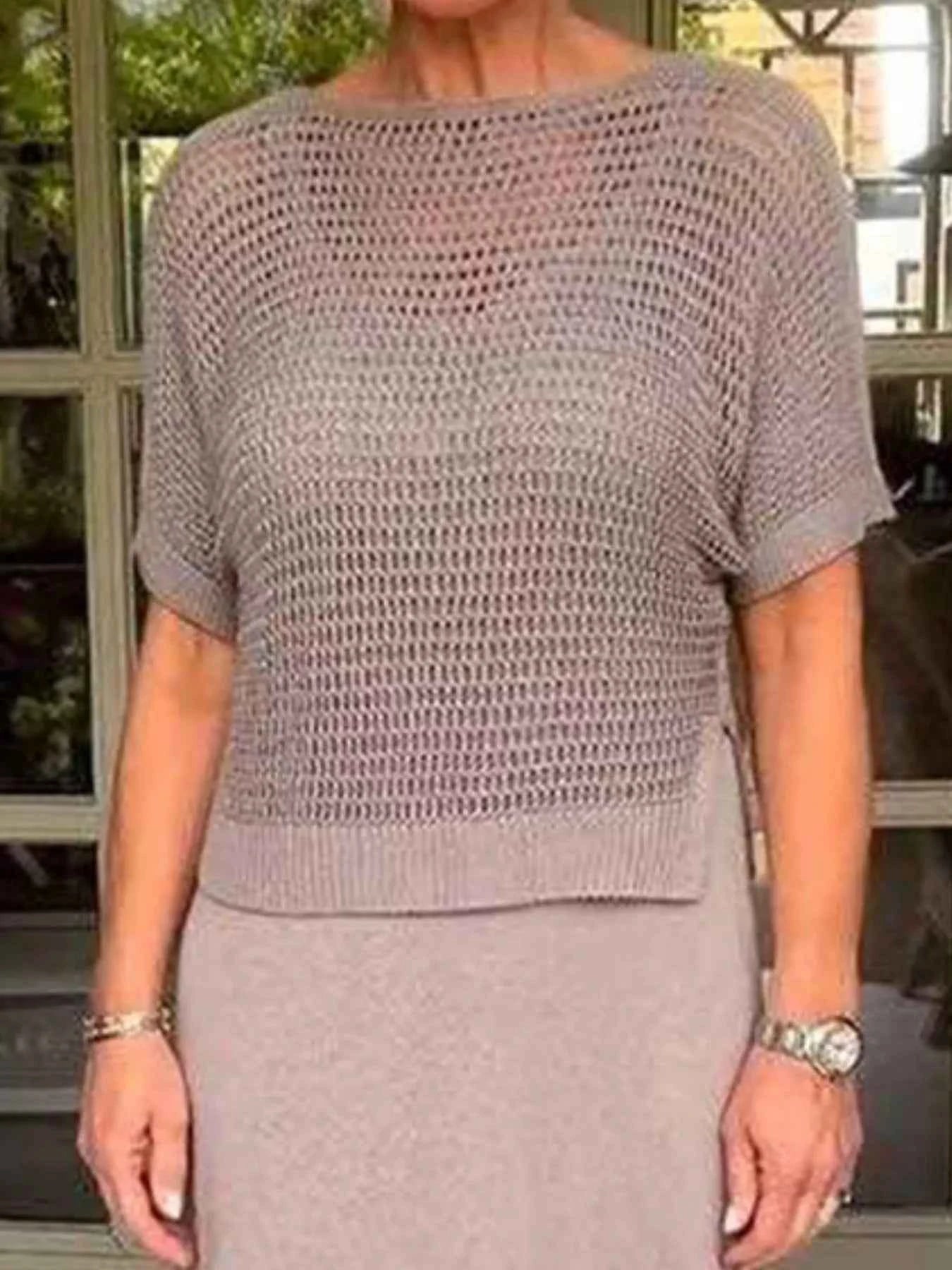 Full Size Openwork Knit Cover Up and Dress Set Plus Size f32127c6-c190-48c0-858b-31b19b04922e-Max-Origin