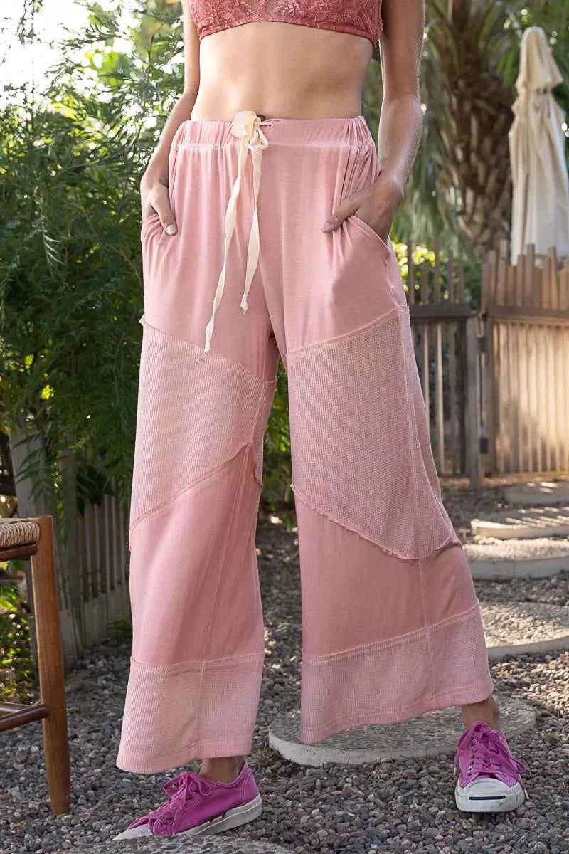 POL Elastic Waistband Wide Leg Pants with Drawstring f48c90ee-f337-49b5-9830-08d87732eb7e-Max-Origin