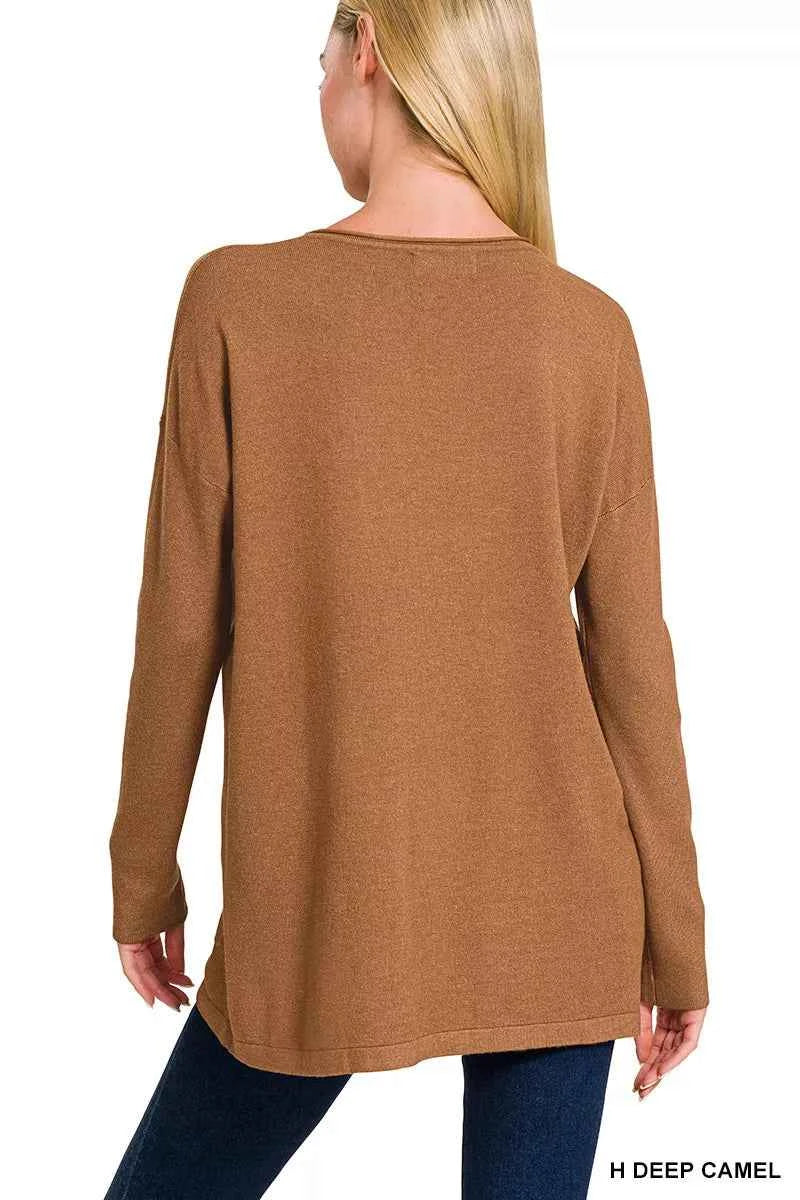 Zenana Viscose Long Sleeve Front Pockets Sweater f4e91d9d-73f5-499a-b4ea-81fefabea7a0-Max-Origin