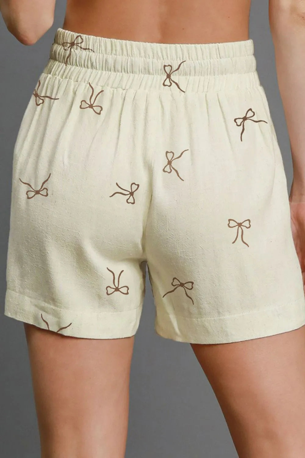 Bow Print Lace Drawstring Casual Shorts f6f83b54-638c-4d19-bb4b-b5d819e7cca8-Max-Origin