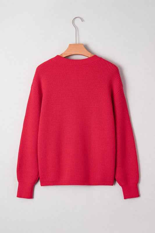 Christmas Sequin Bow Drop Shoulder Sweater f9b3a6cd-02a1-4bd6-b913-e57b0146c3e3