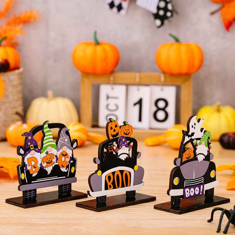 3-Piece Halloween Element Car-Shape Ornaments fccda97649d343f2bc47cbed85972c0c-Max