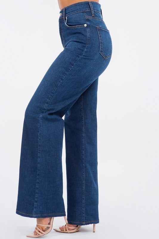 Olivia Wide Leg Jean in Dark Blue fd11797b-c9d6-45d4-977a-e1839cef8e22