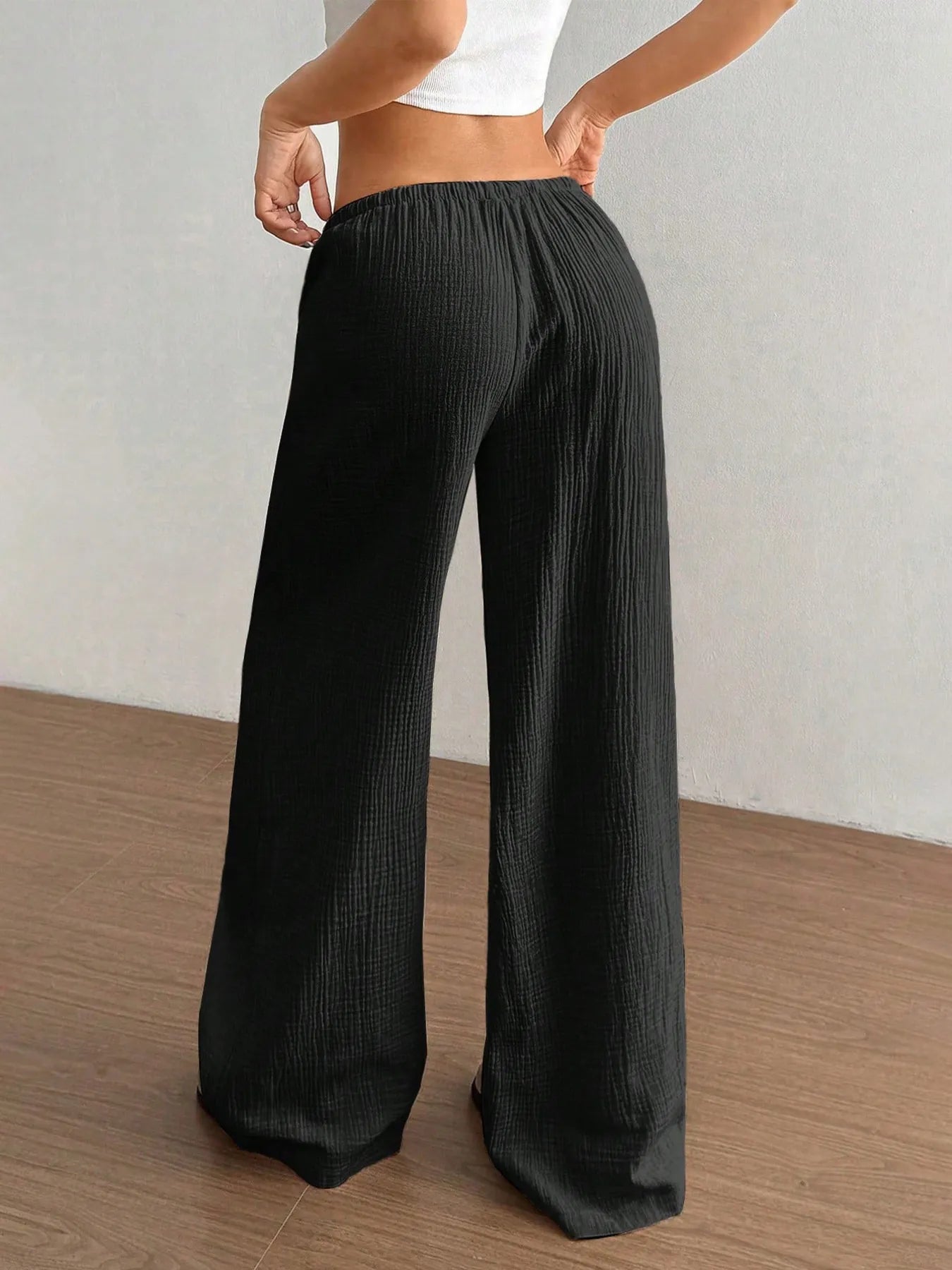 Drawstring Wide-Leg Casual Pants fd480739bd7c40c5bdbeac69c0aaff1e-Max-Origin