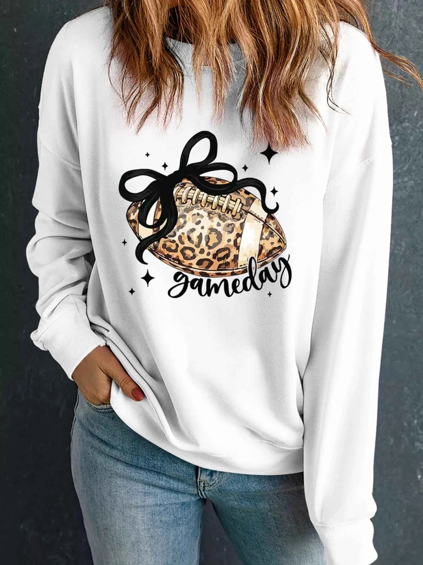 Game Day Leopard Rugby Graphic Customized Crew Neck Sweatshirt fd4fe44da17f4d71ae3c8fad30d3241f-Max-Origin