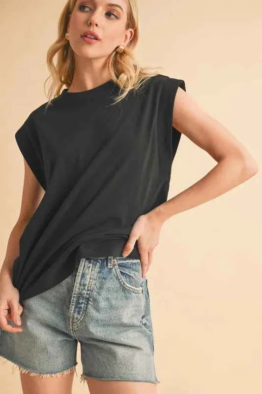 Aemi+Co Solid Color Round Neck Sleeveless Top fe596e21004c412c9be4b362ffa641b9-Max-Origin