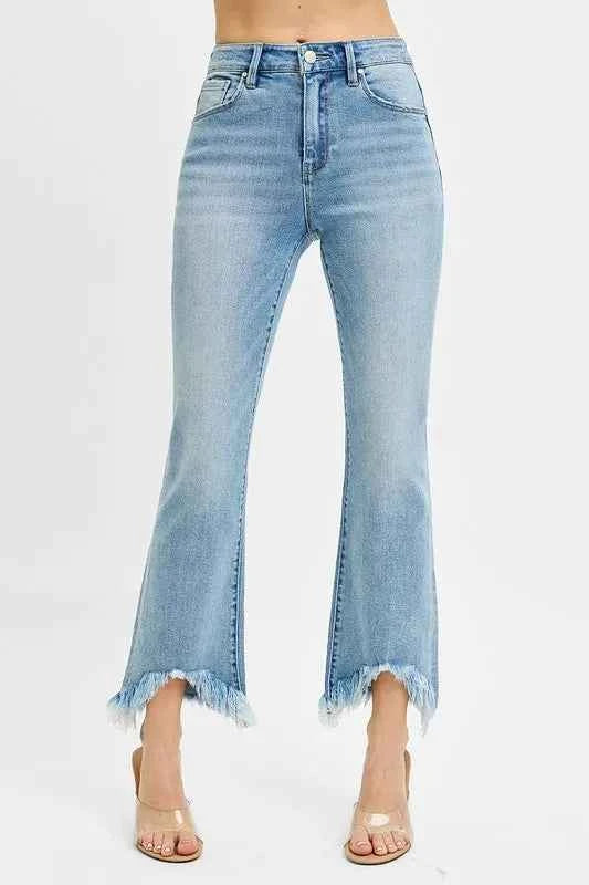 RISEN Full Size High Rise Crop Bootcut Fray Hem Jeans Plus Size LIGHT fe7a3ccab44f4e3fae781231c0aa1669-Max-Origin