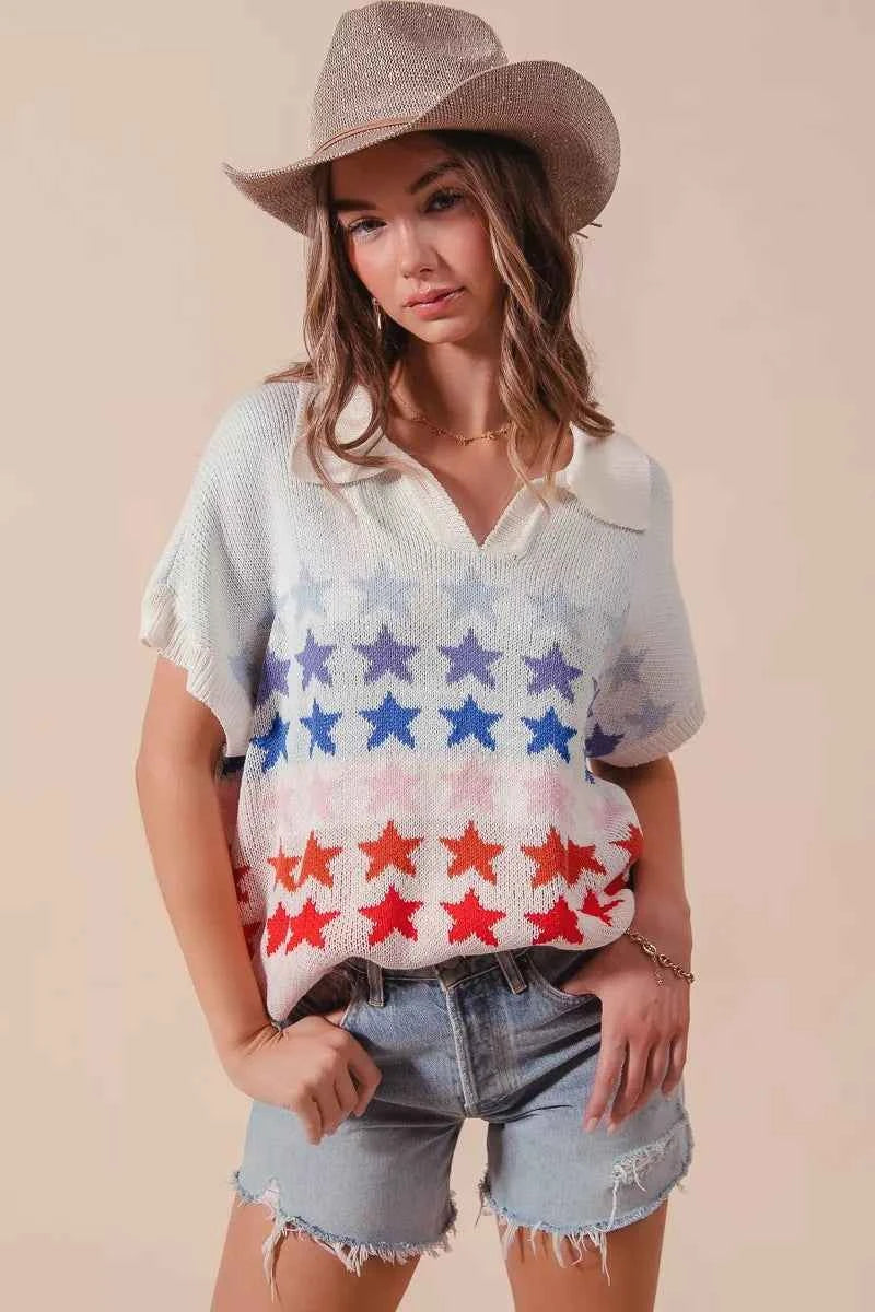 SO ME Fourth Of July Stars Loose Fit Knit Top feab47c8e81546609348ee0e977ebbda-Max-Origin