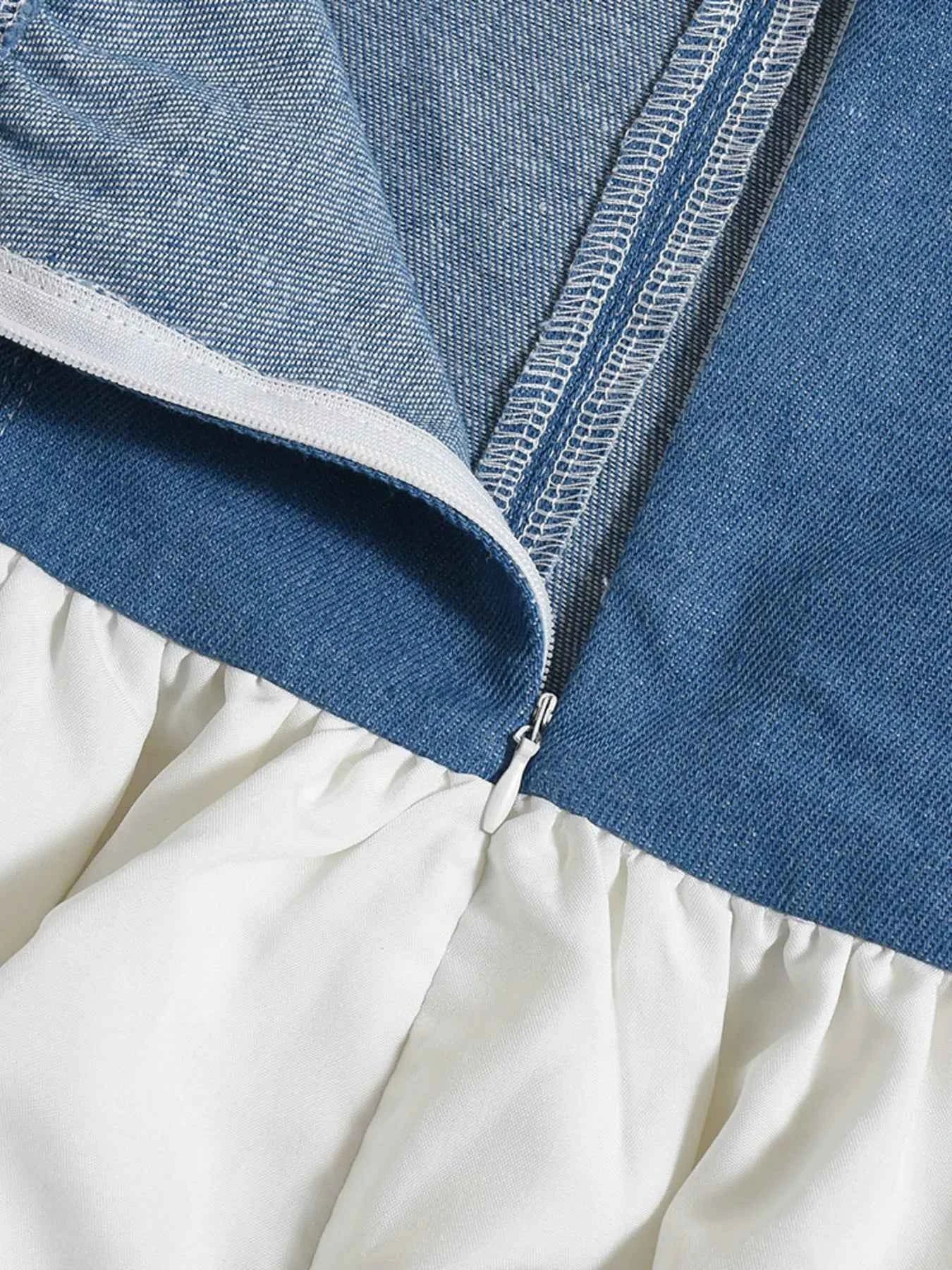 Halter Deep V-Neck Color Block Mini Dress ff0b8804a66c4517a7a582d5033a3365-Max-Origin